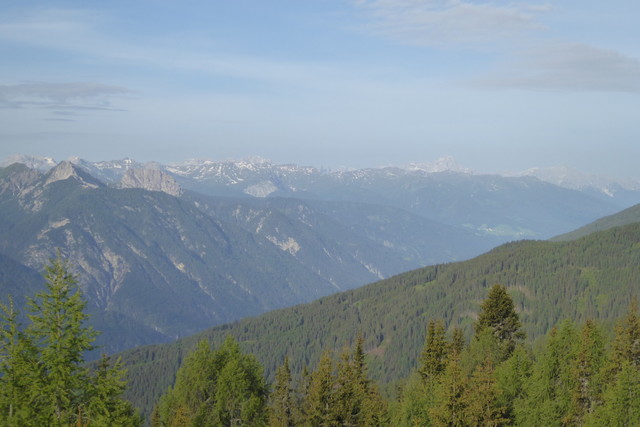 Blick Richtung südtiroler Dolomiten