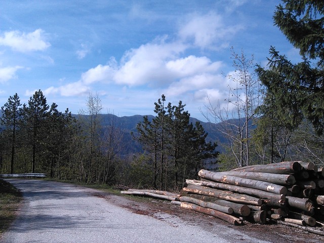 Alternativ-Route am Zwischenhochpunkt bei etwa 600 m.
