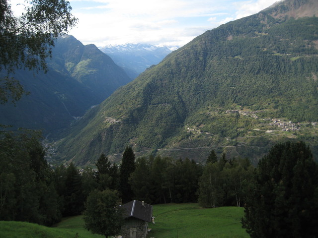 San Rocco - Trivigno, Blick Richtung Bernina