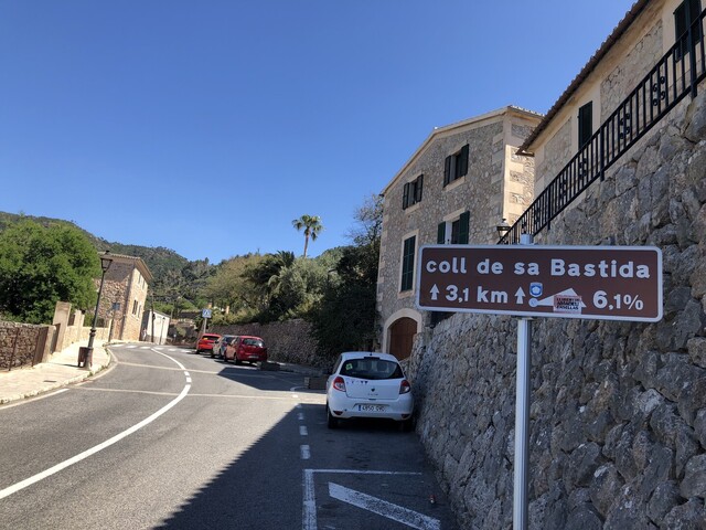 Coll de sa Bastida (W) Hinweistafel am Start in Banyalbufar (IMG 2260).