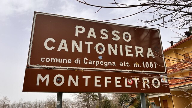 Passo Cantoniera 1050m von Osten