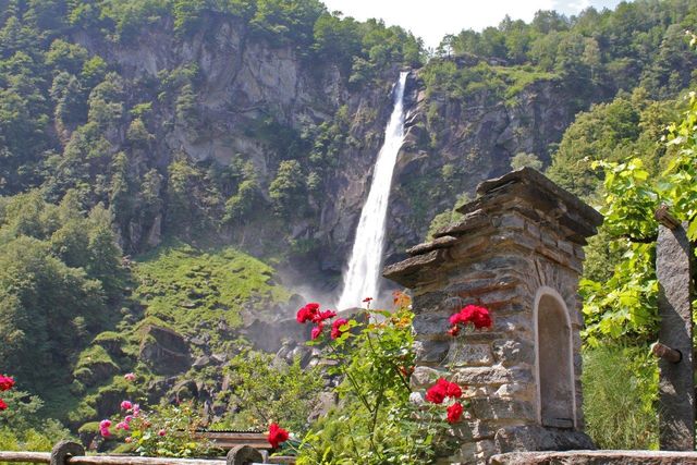 Bavonatal, Wasserfall La Froda bei Foroglio, 12.7.10.