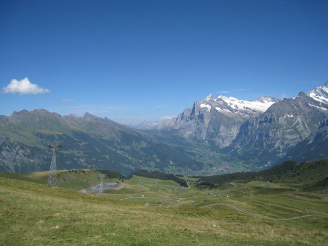 Blick vom Männlichen zur Großen Scheidegg