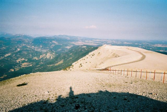 Das Alpenpanorama auf dem Mont Ventoux.