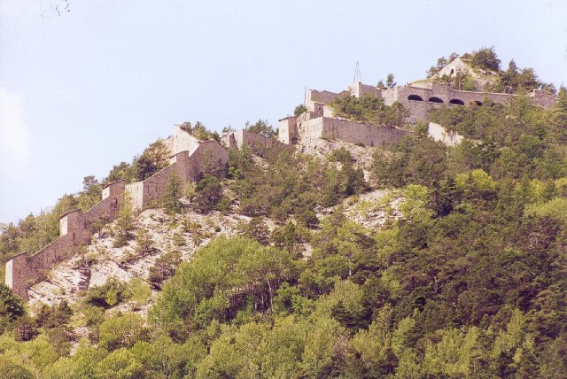 Festung zwischen Col de Vars und Col de LarcheSommertour 2000