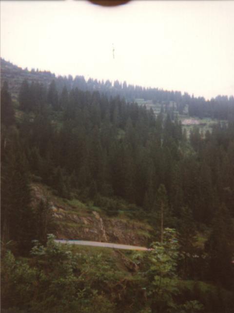 Ein Eindruck der Steigung am HochtannbergpassItalien 1999