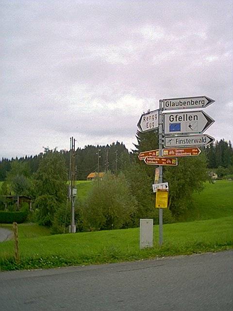 Vom Glaubenberg kommend verpasst man im Geschwindigkeitsrausch die Überfahrt zur Bramegg beinahe.