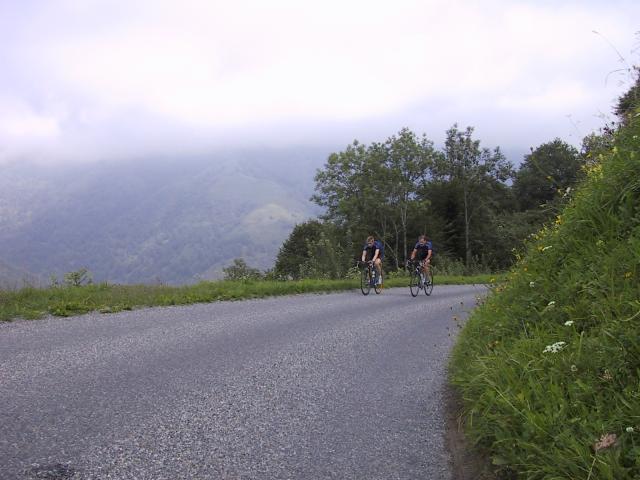  Till und Andy am Col de Soulor 1.Tag 4 Sommertour Pyrenäen 2002