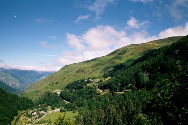  Anfahrt Aubisque.Tag 6 Sommertour Pyrenäen 2002