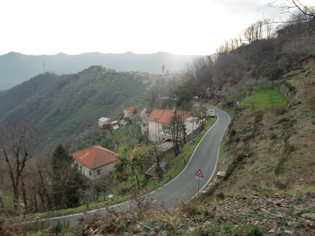 oberhalb Romaggi beginnt das Steilstück