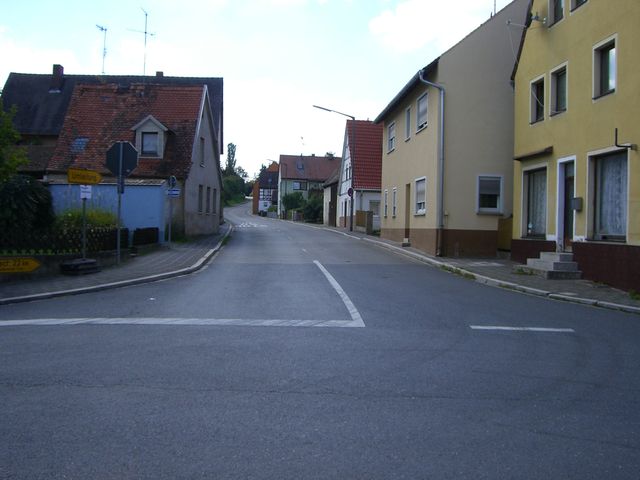Der Einstieg in Neudorf/Zenn an der Kreuzung von der Altstadt aus kommend.