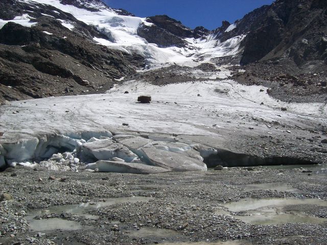 Dem Gletsch ganz nah, auch ein Betreten ist möglich