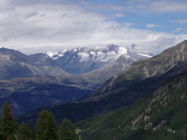Blick vom Simplonpass in Richtung Aletschgletscher