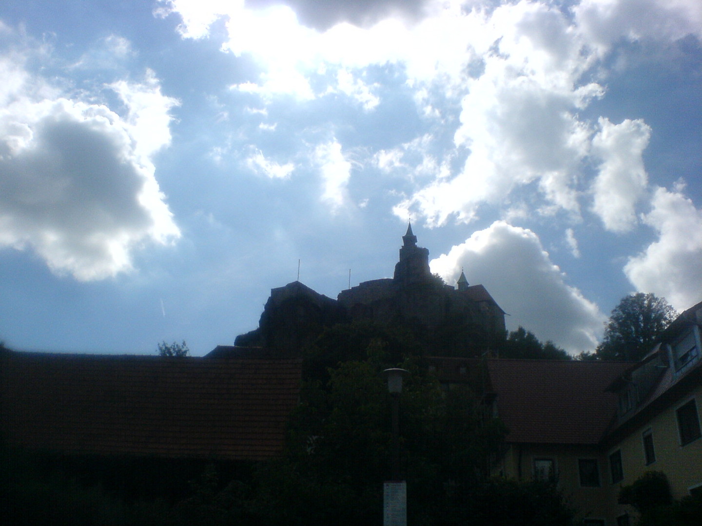 Blick auf Burg Hohenstein