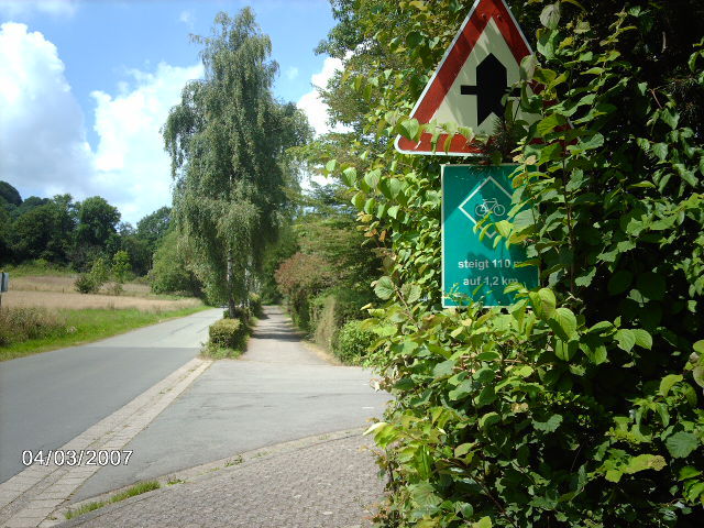 Südostanfahrt - Am Schaumbergbad Richtung Gipfel.