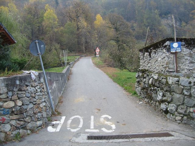 Beginn Auffahrt Tovo S. Agata (12.11.2006)