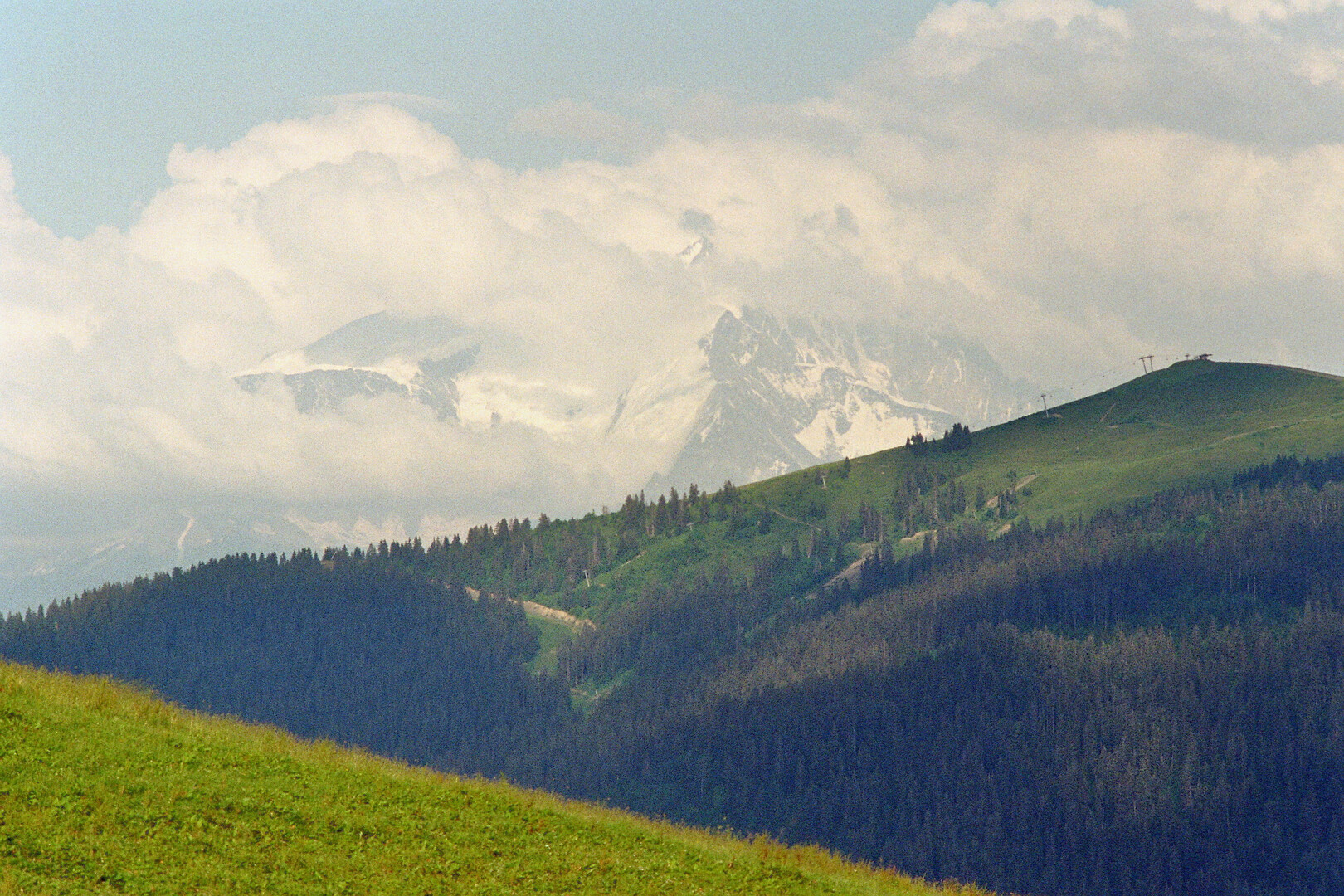 Col des Aravis: Mont Blanc