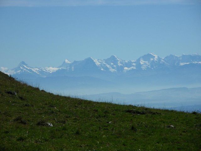 Ausblick auf Eiger, Mönch udn Jungfrau.