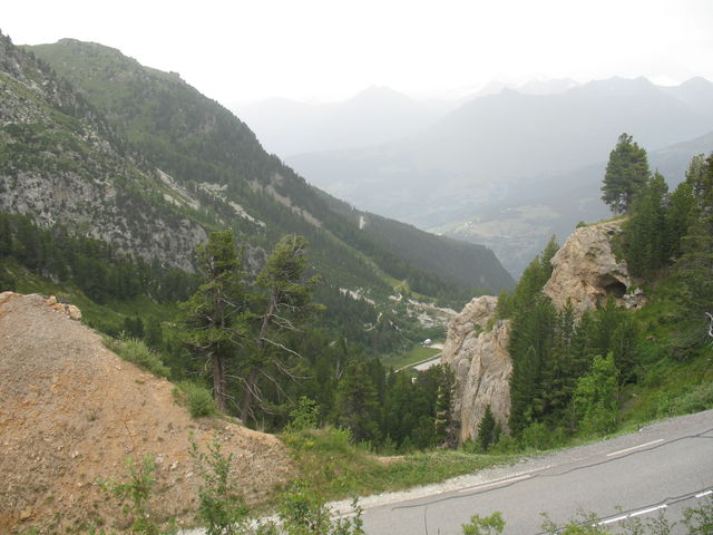 Immer noch Les Arcs 2000, Blick auf das Isére-Tal
