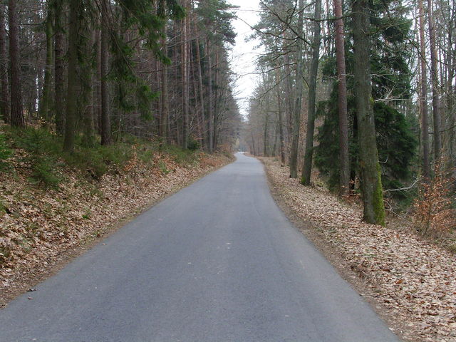Straßenverlauf Richtung Hesselbach.