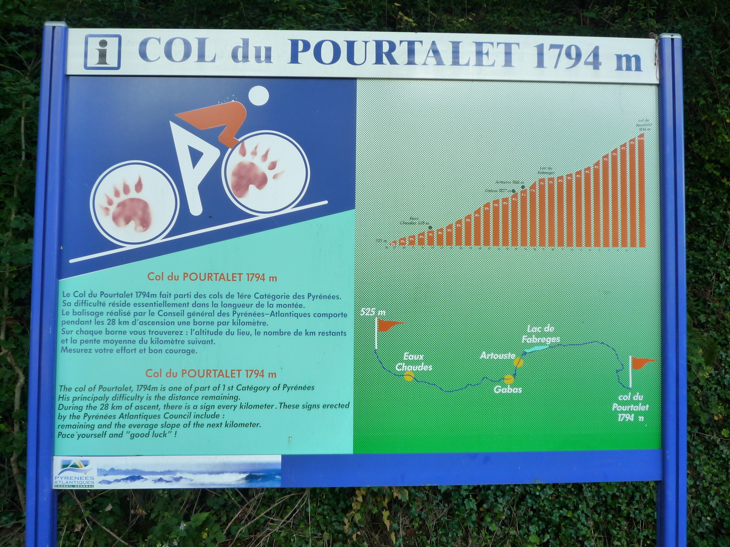 Info Tabelle : Col du Pourtalet