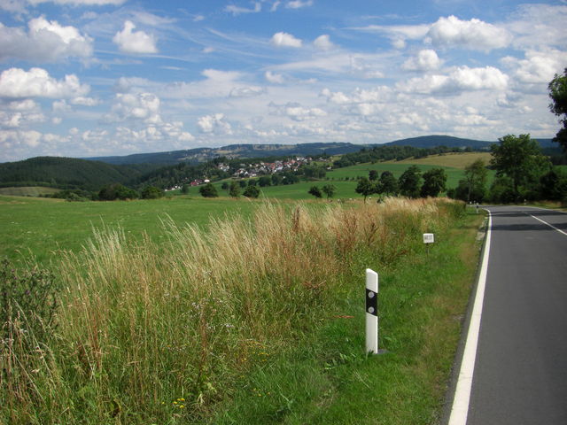 Blick zurück auf Allersdorf, Kirchberg und Fröbelturm.