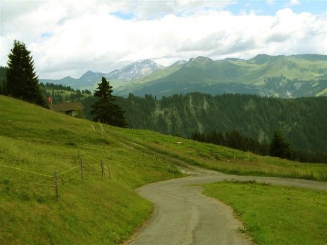 Stelserberg, kleiner Alpweg mit großer Steigung