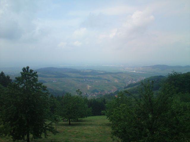 Anfahrt Waldulm: Blick ins Tal (Kilometer 2) 