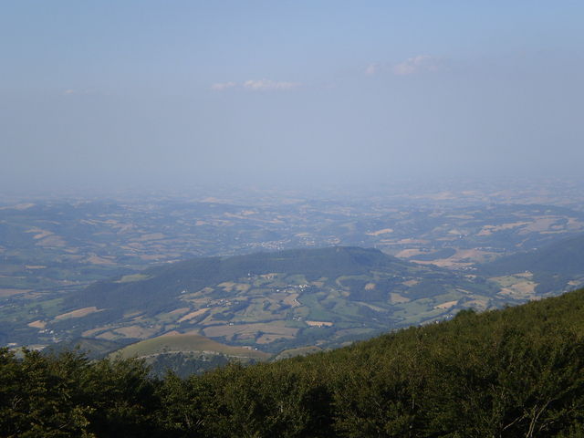 Nordanfahrt: Blick Richtung Adria von weit oben.