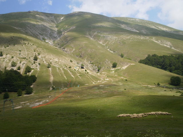 Südanfahrt: Landschaft am "Passo Godi".
