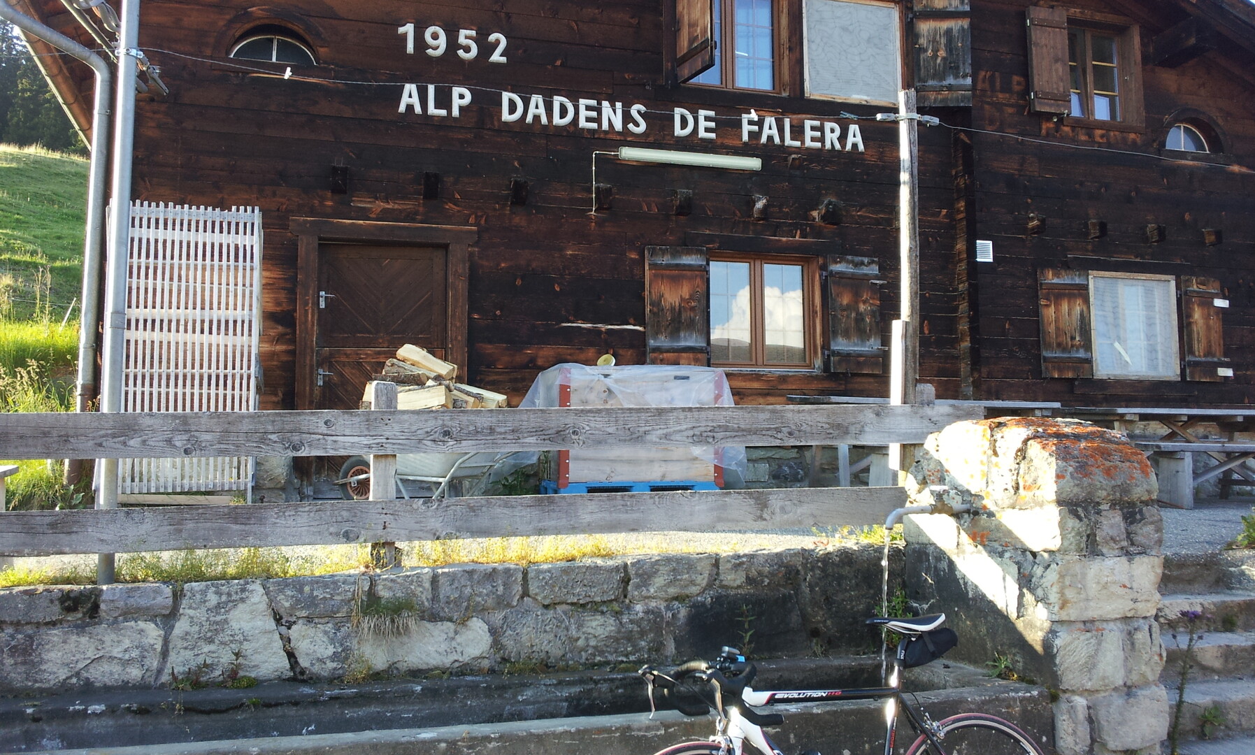 Alp Falera, erbaut 1952 (schade, nicht etwa die Höhe...)
