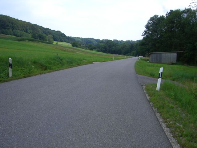 Westanfahrt von Breitenbrunn - gemütliches Einrollen.