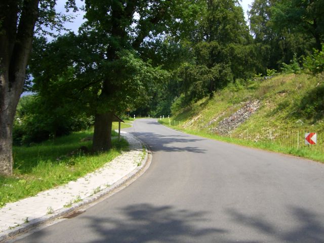 Westanfahrt von Breitenbrunn - weiter gehts ortsauswärts.