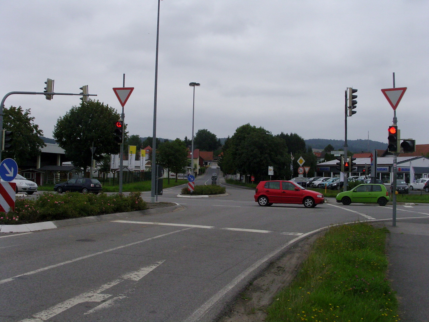 Startpunkt Westauffahrt (Brensbacher Kreuzung).