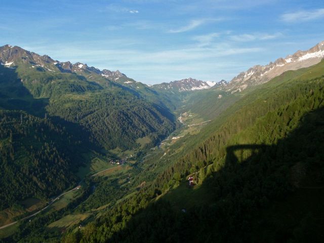 Sicht vom Gotthard zum Nufenen