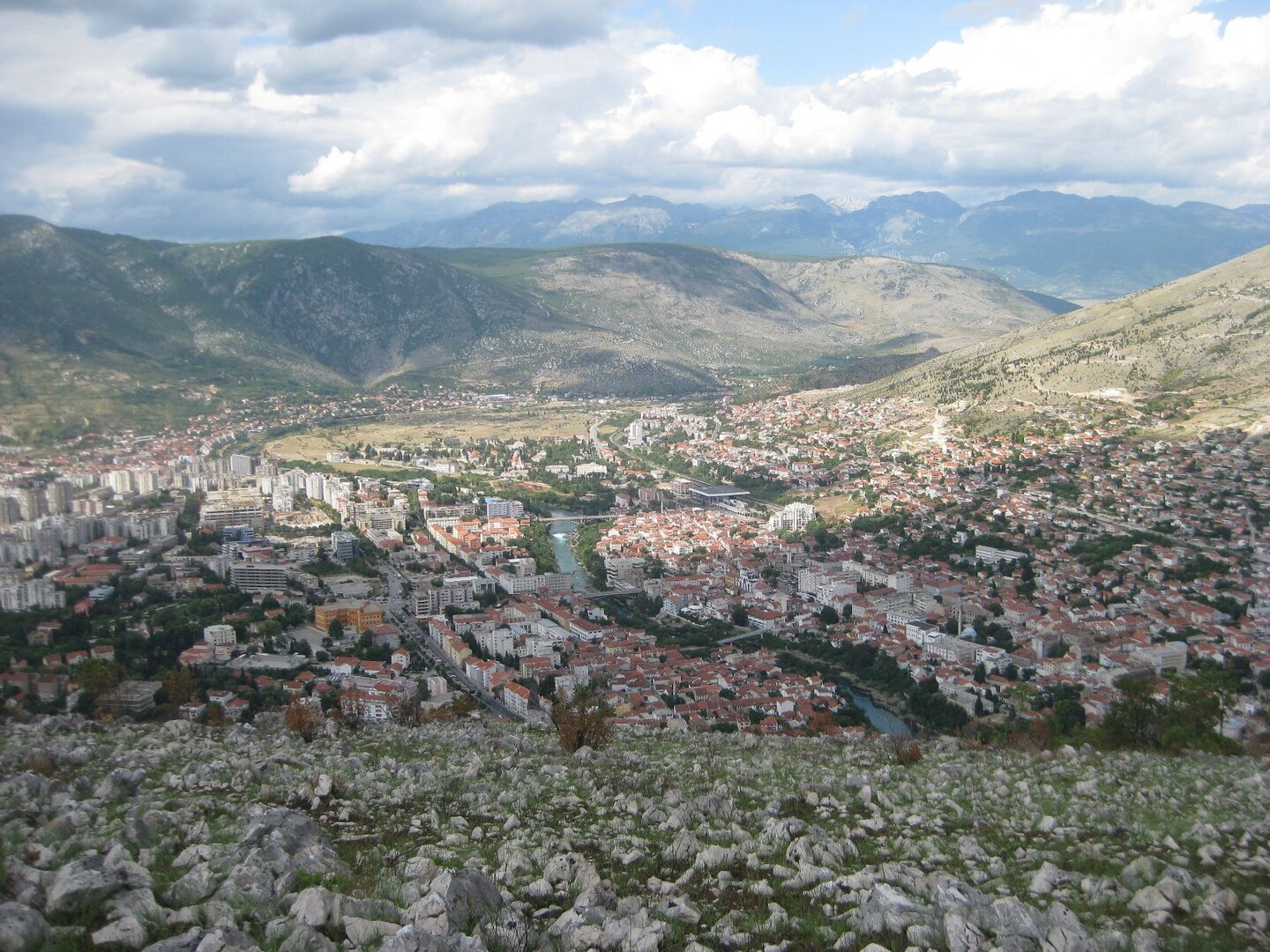 Blick auf die Stadt Mostar