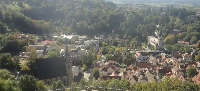 Blick hinunter nach Kulmbach