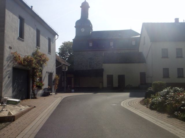 Endpunkt an der Kirche von Dörnberg