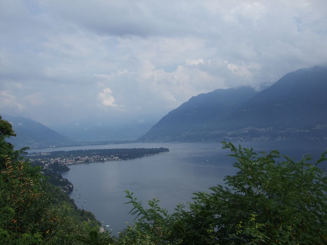 Das Nordende des Lago Maggiore.