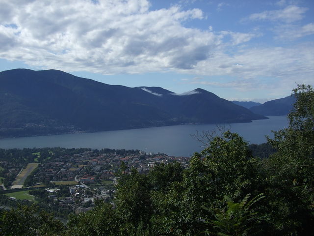 Das Maggiadelta, Ascona und der Lago Maggiore.
