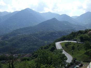 Blick ins Val Camónica.