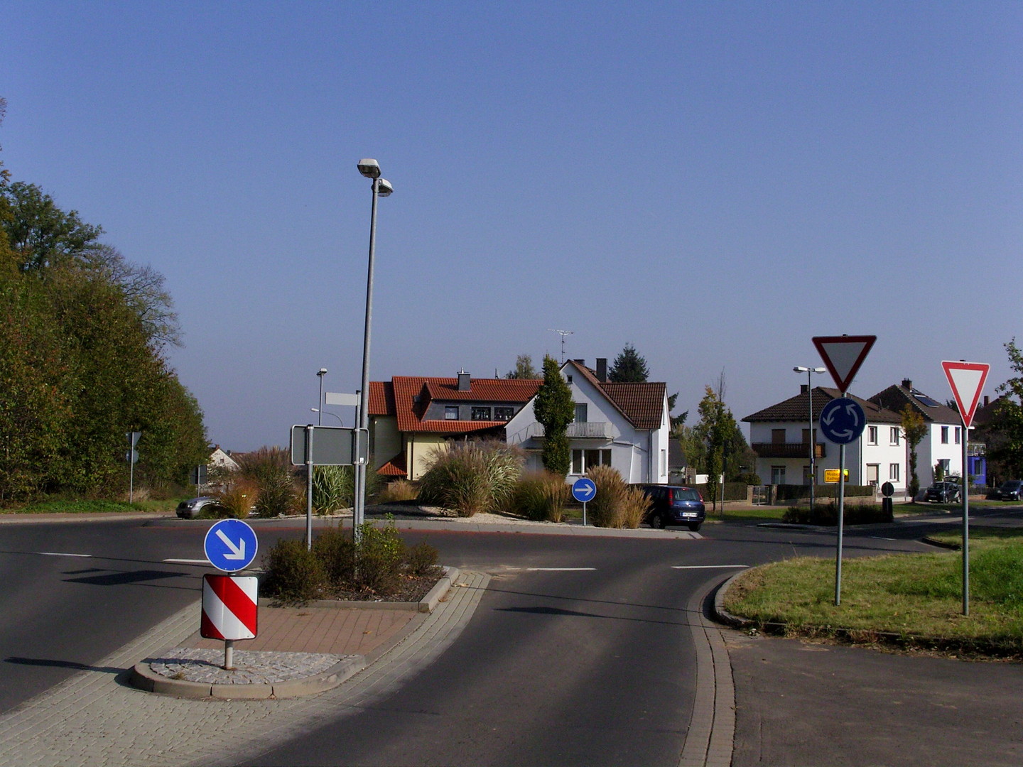 Startpunkt Nordauffahrt in Schaafheim.