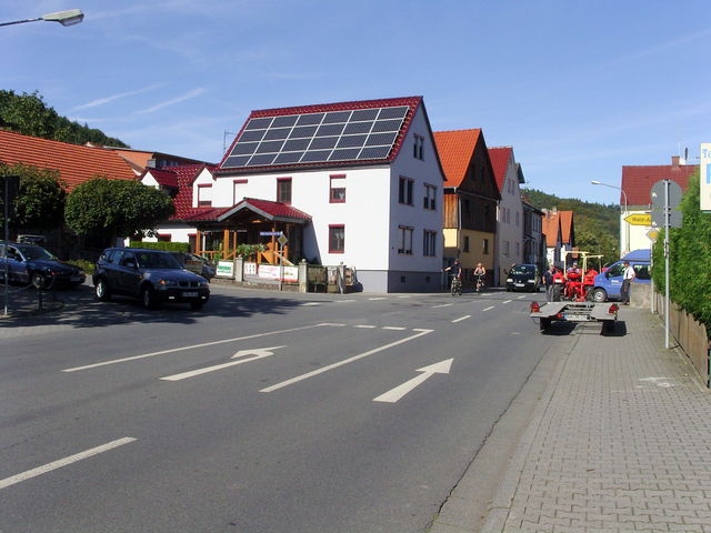 Startpunkt Südauffahrt in Hainstadt.