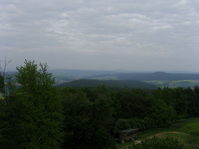 Blick nach Süden in den Vogelsberg.