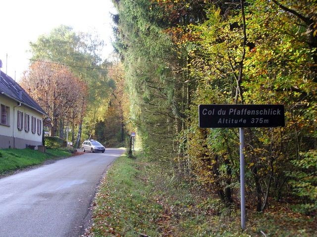 Col du Pfaffenschlick von der Nordostanfahrt aus.