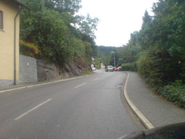 Laudenbach - durch das erste Steilstück.