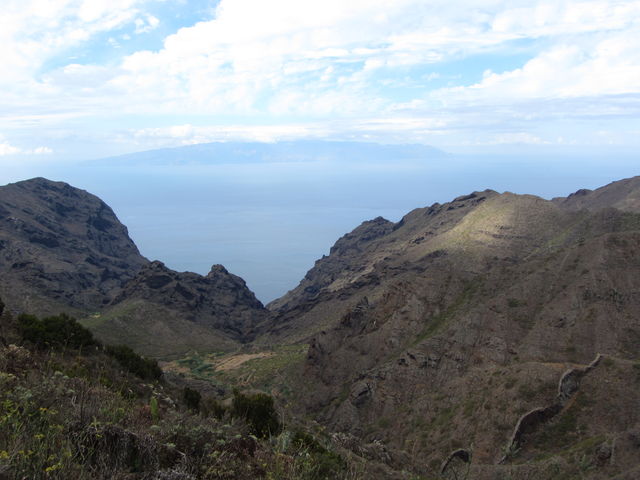 Blick vom Mirador auf La Gomera.
