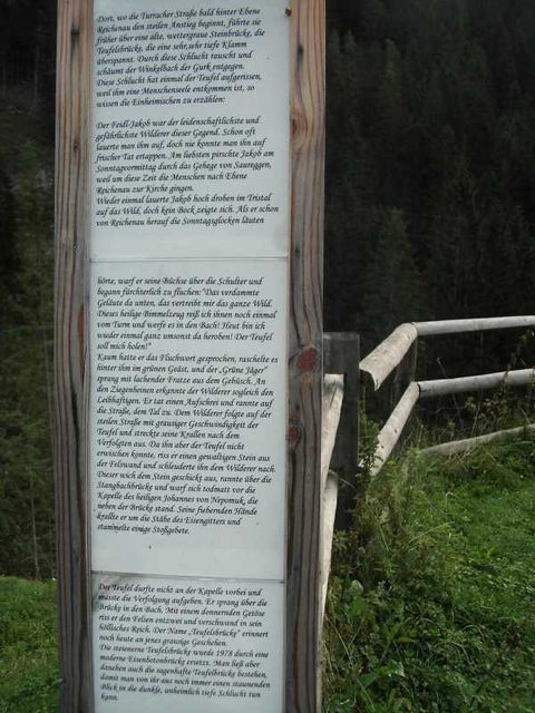 Beschreibung von der Teufelsbrücke.