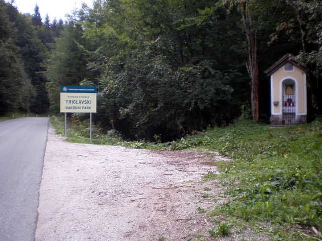Grenze zum Triglav Nationalpark.
