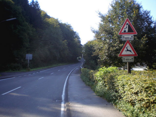 Beginn des Klingenringes in Solingen-Wupperhof.
